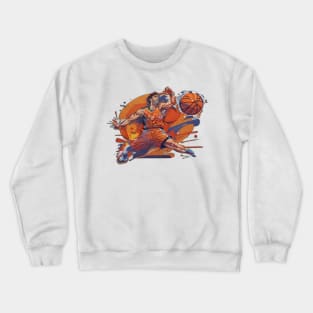 Basketball player shooting Crewneck Sweatshirt